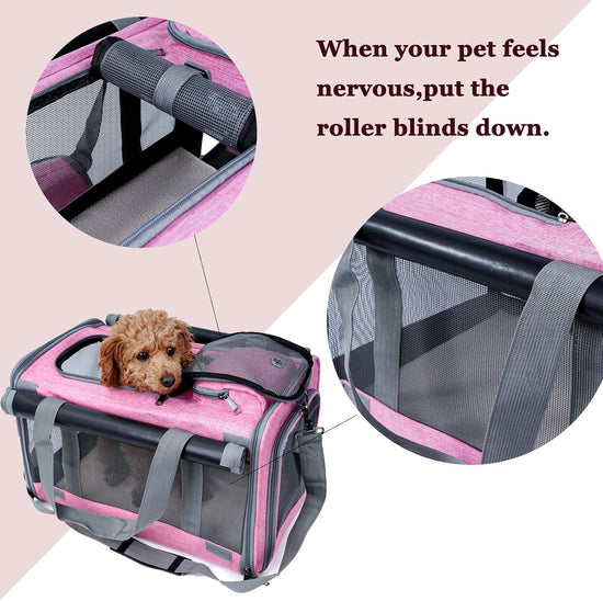 Soft-sided cat carrier, ideal for travel