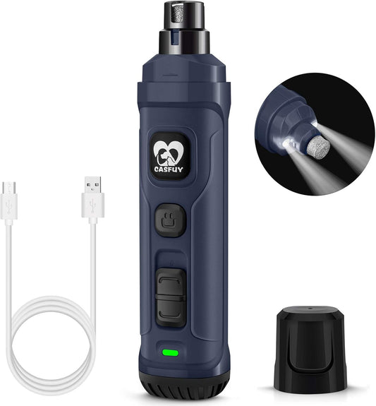 Electric nail clipper for dogs and cats with LED light