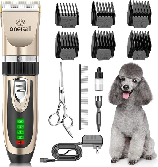 Quiet electric clipper for dogs and cats
