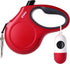 Retractable dog leash with bag dispenser