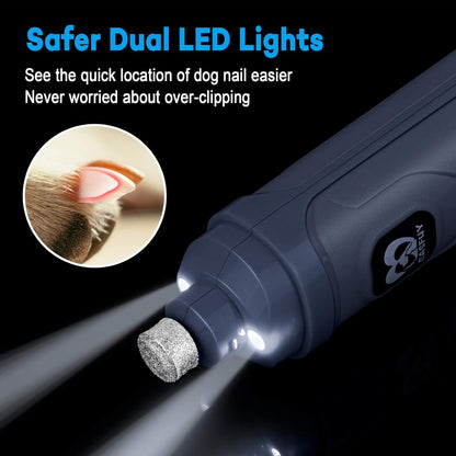 Quiet pet nail clipper, 2 speeds