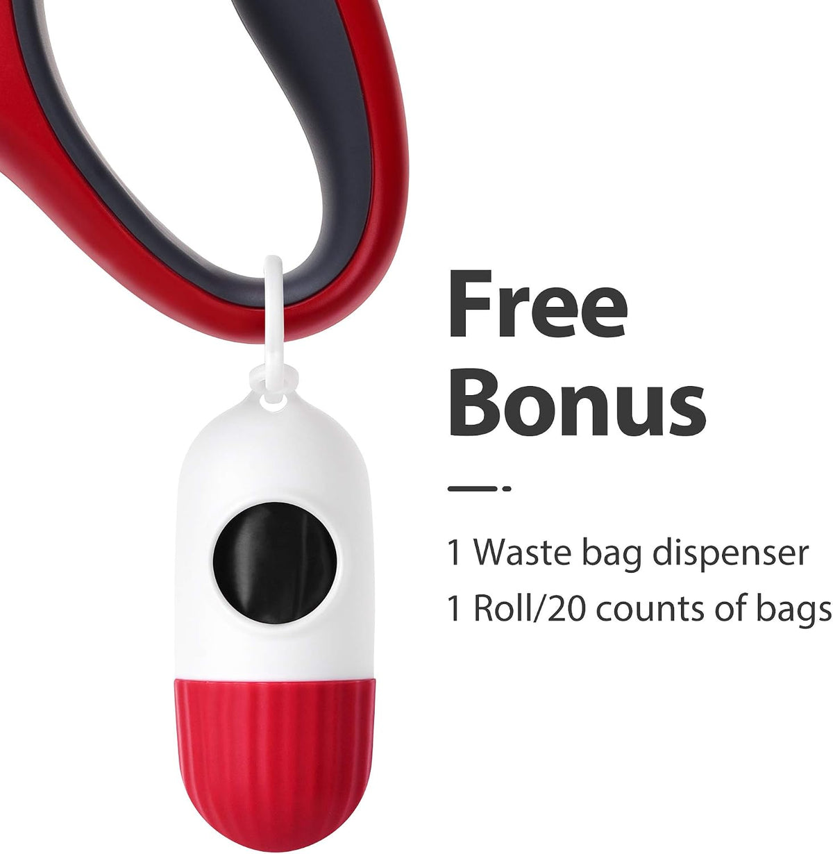 Tangle-free retractable leash with ergonomic handle
