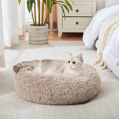 Anti-stress pet bed with raised rim