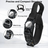 Tactical dog collar – Integrated AirTag holder